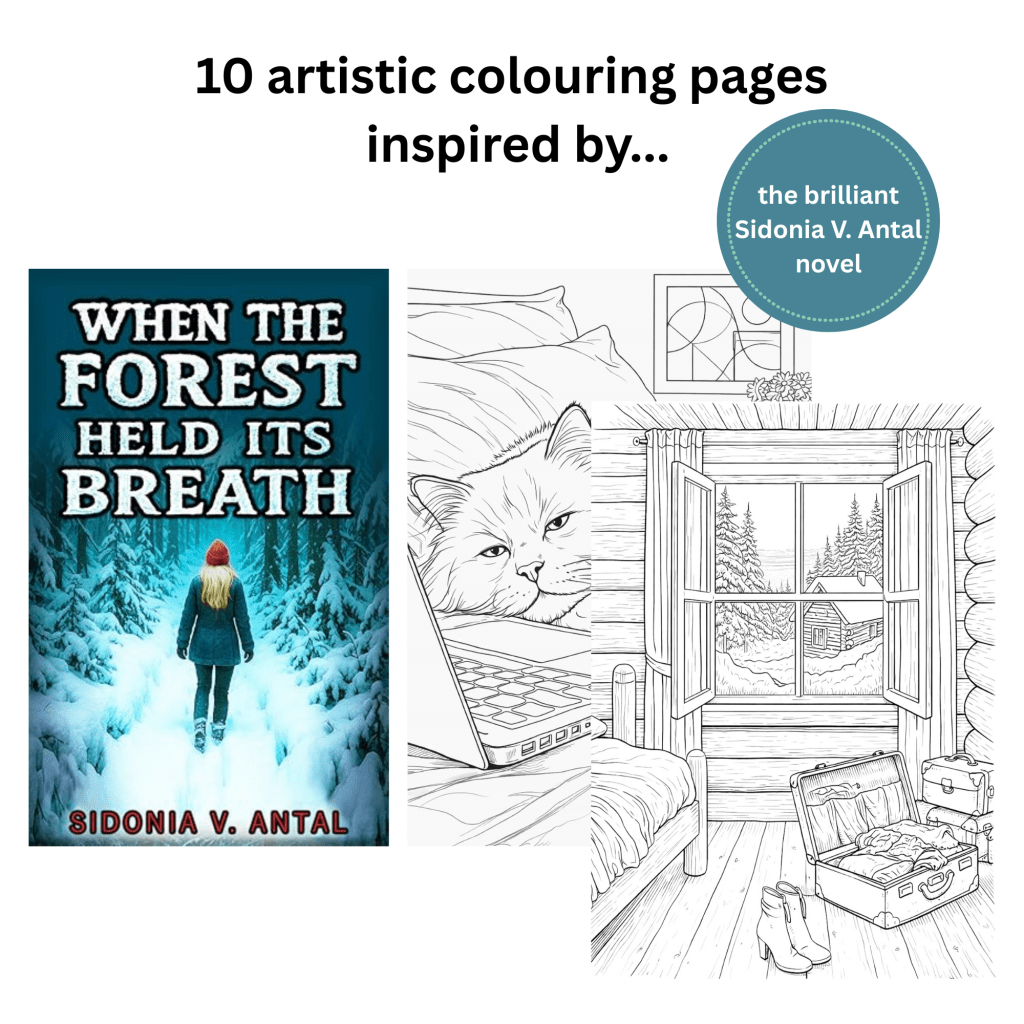 Introducing the 10 colouring pages inspired by the Sidonia V. Antal novel, "When the Forest Held Its Breath".