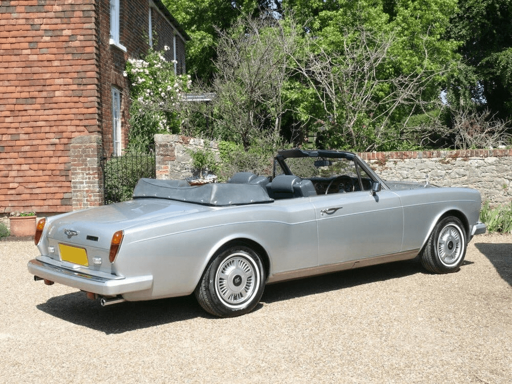 1982 Rolls-Royce Corniche I, rear and side