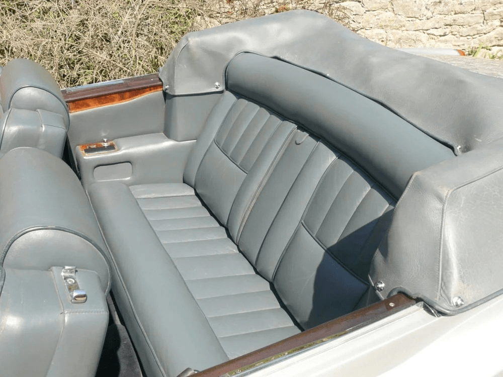 1982 Rolls-Royce Corniche I, rear interior