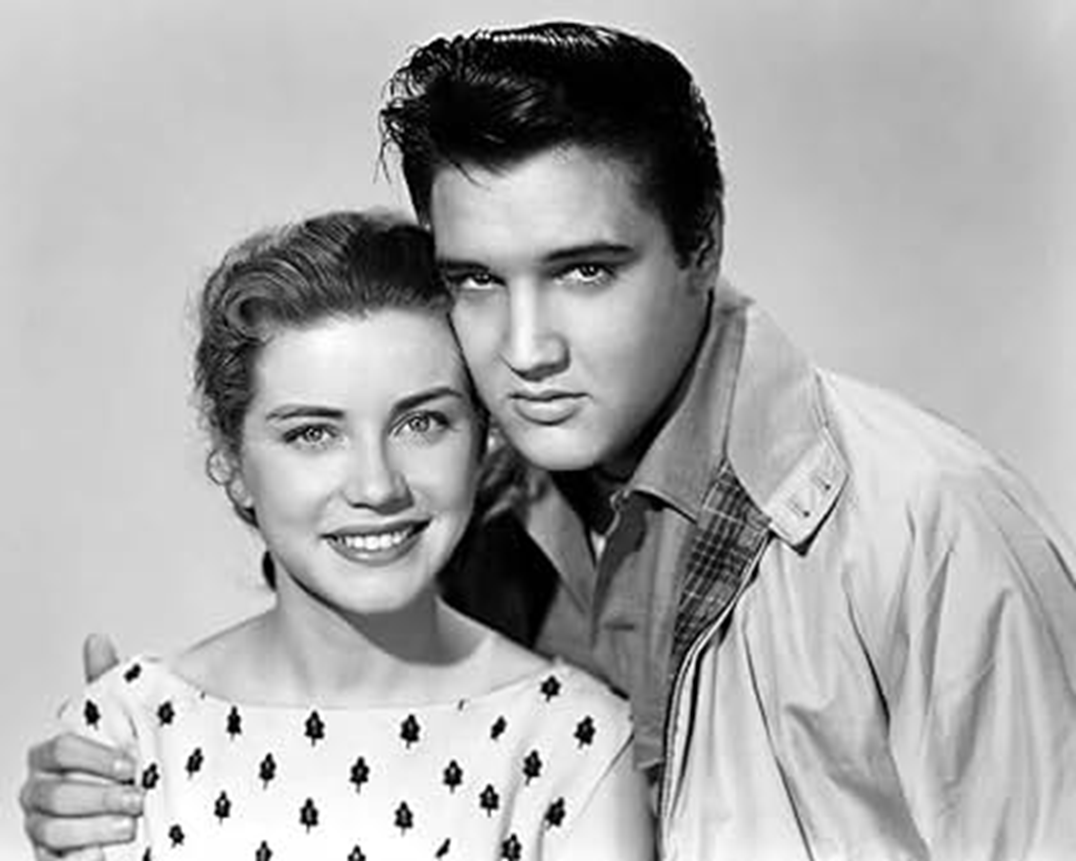 Elvis with Dolores Hart in a publicity picture for King Creole.