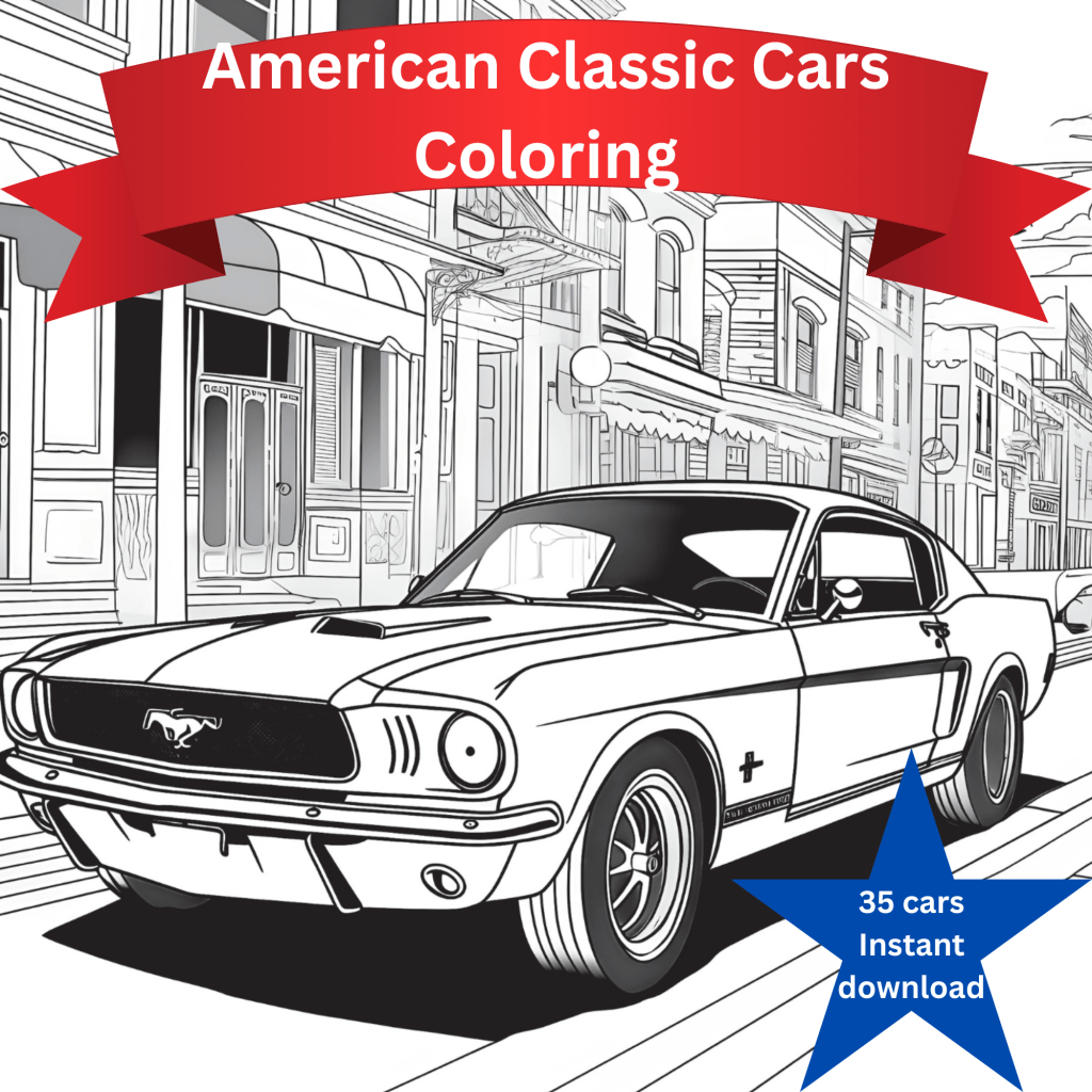 Shop My Etsy - Digital Downloads - American Classic Cars