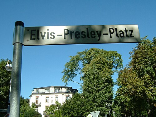 Elvis Presley Platz, Bad Nauheim, Germany.