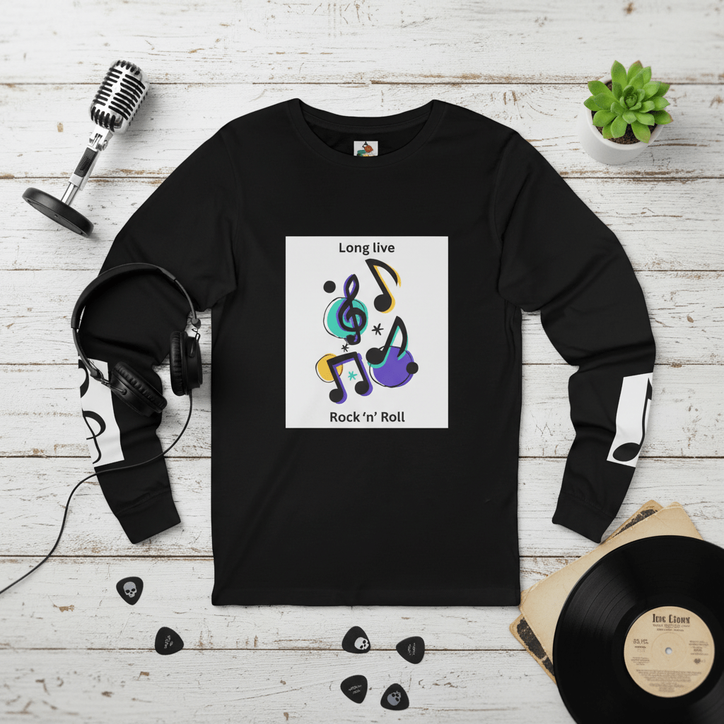 Compra mis diseños en Etsy - Sudaderas y Jerseys - Jersey "Larga Vida al Rock & Roll".