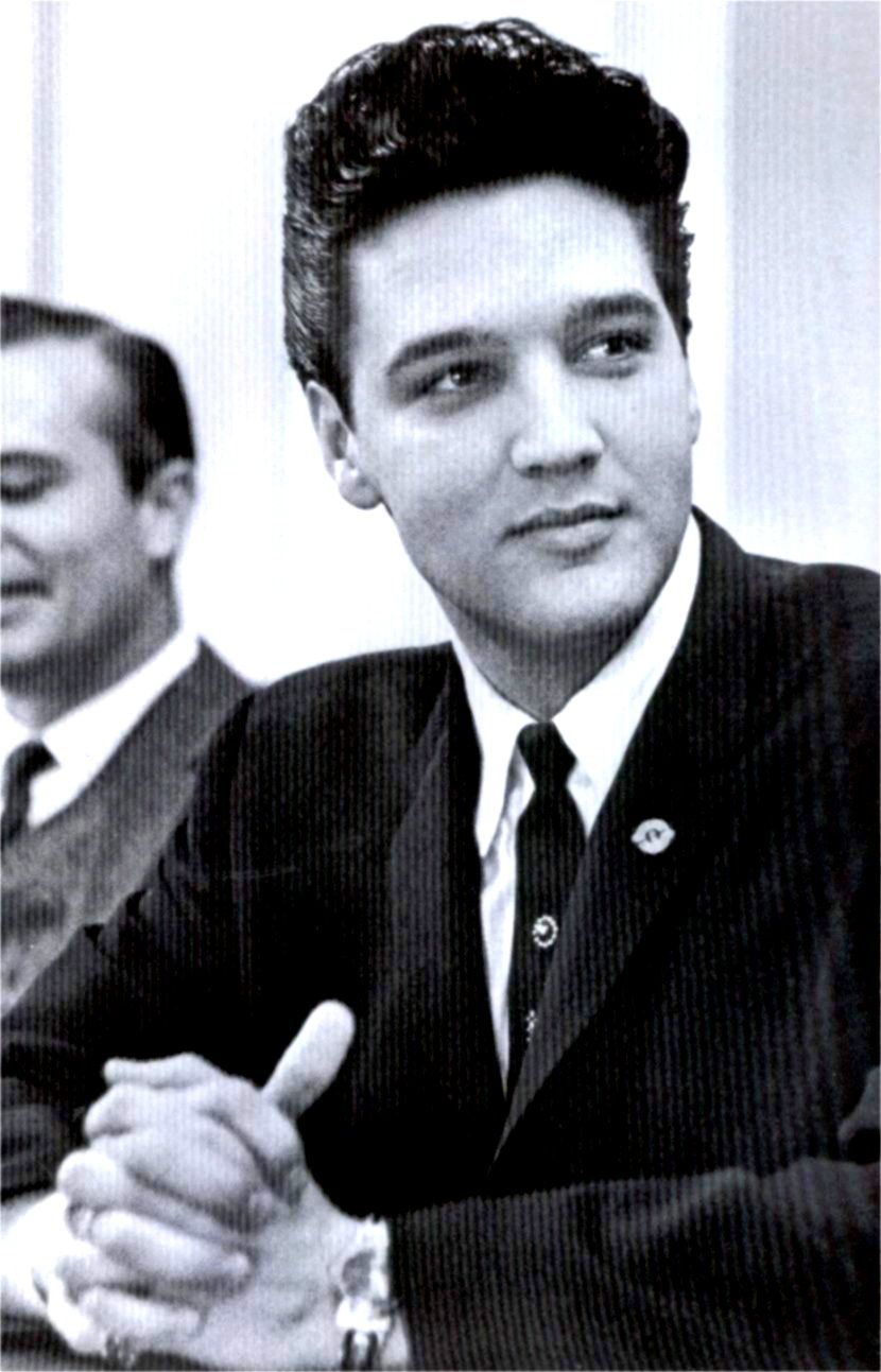 Press Conference ahead of the Ellis Auditorium shows, February 25, 1961. Memphis Charity.