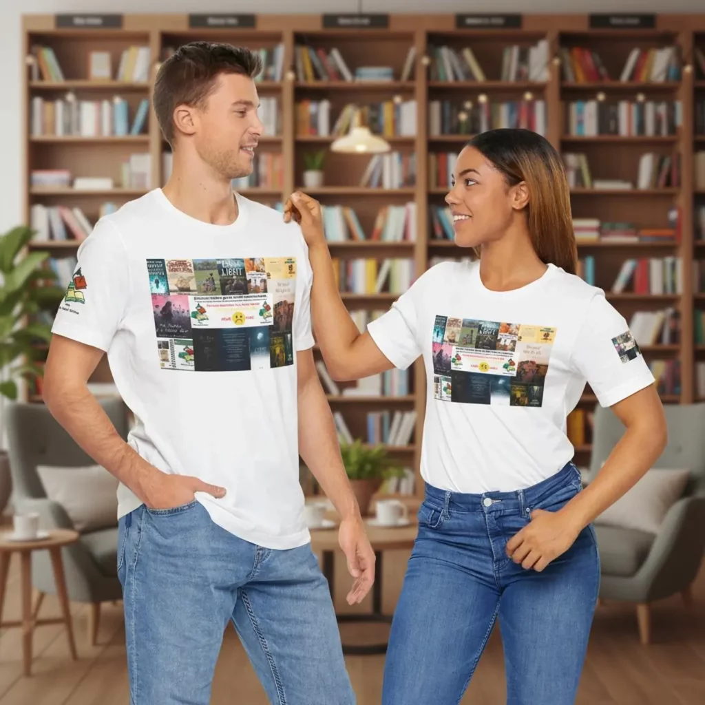 Compra mis diseños en Etsy - Camisetas y Tops - Camiseta "The Book Hook Online".