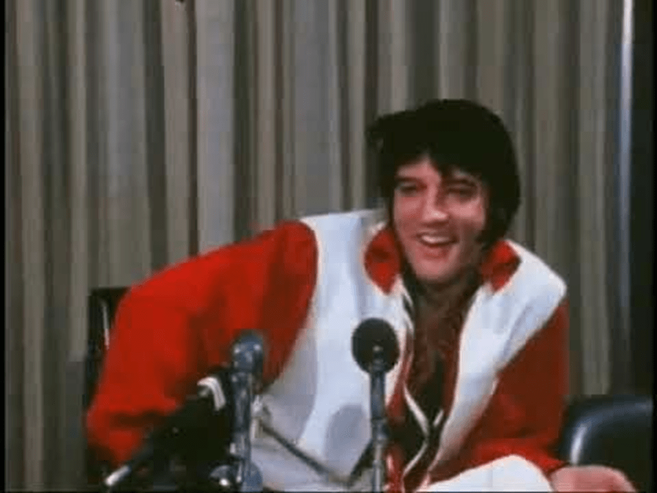 Conferência de imprensa de Elvis em Houston, 25 de fevereiro de 1970.