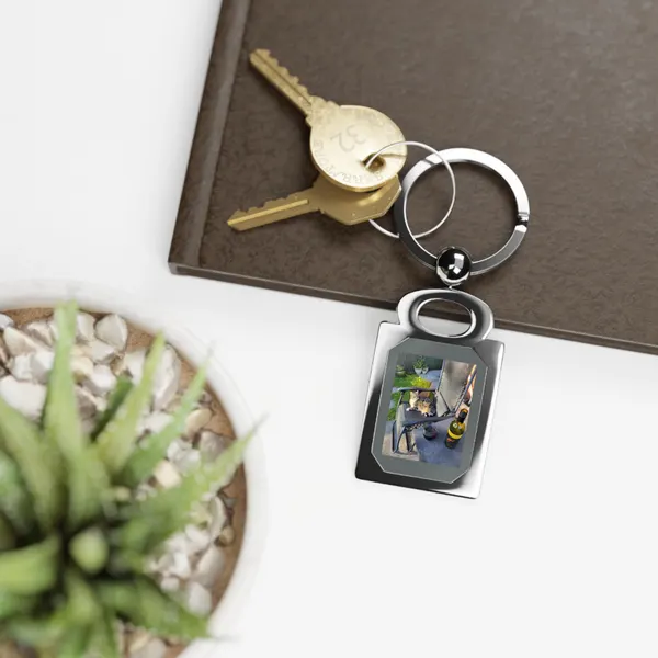 Shop My Designs on Etsy - Jewelry & Keyrings - Wine O'clock Cat Keyring.