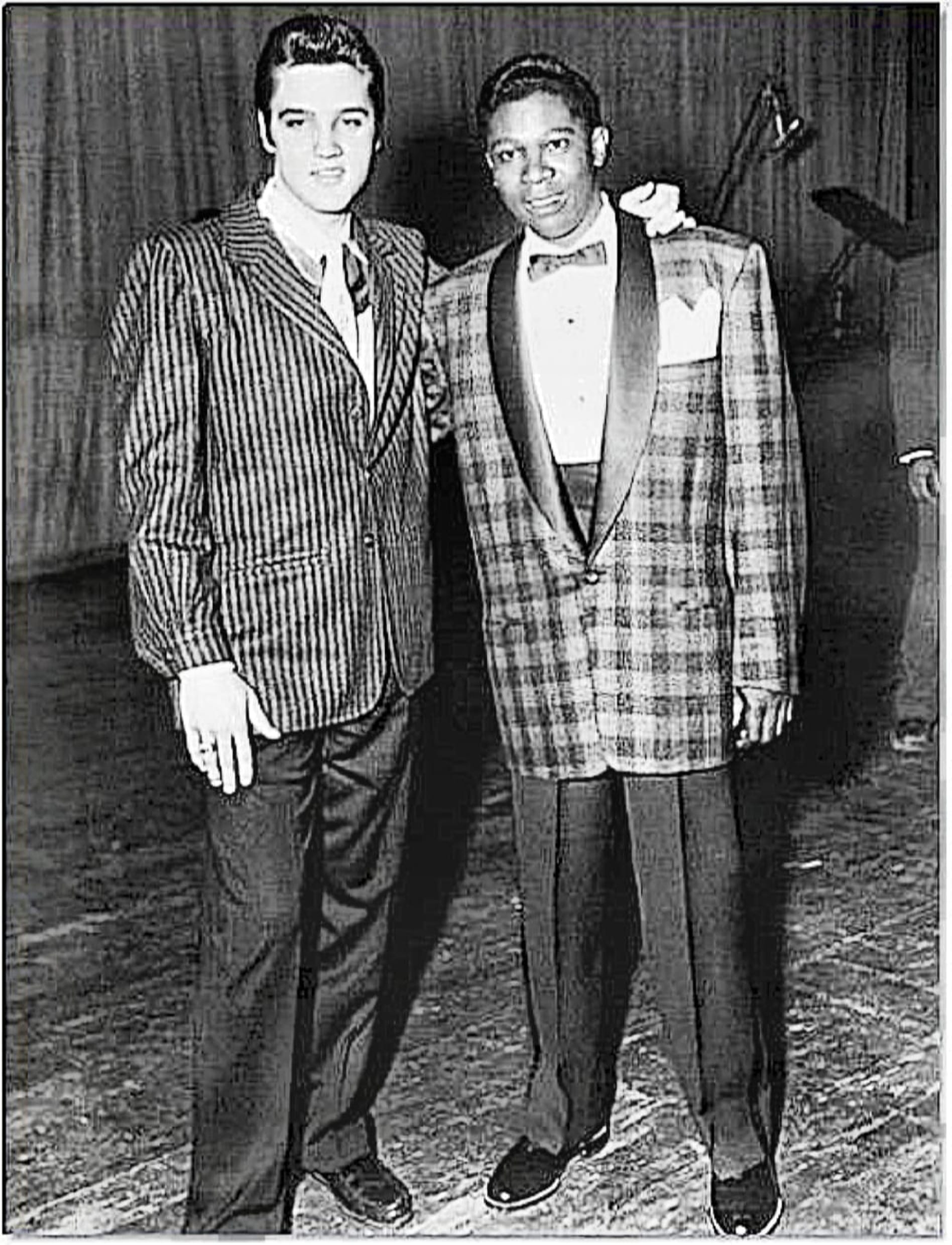 Elvis com B. B. King, dezembro de 1957.