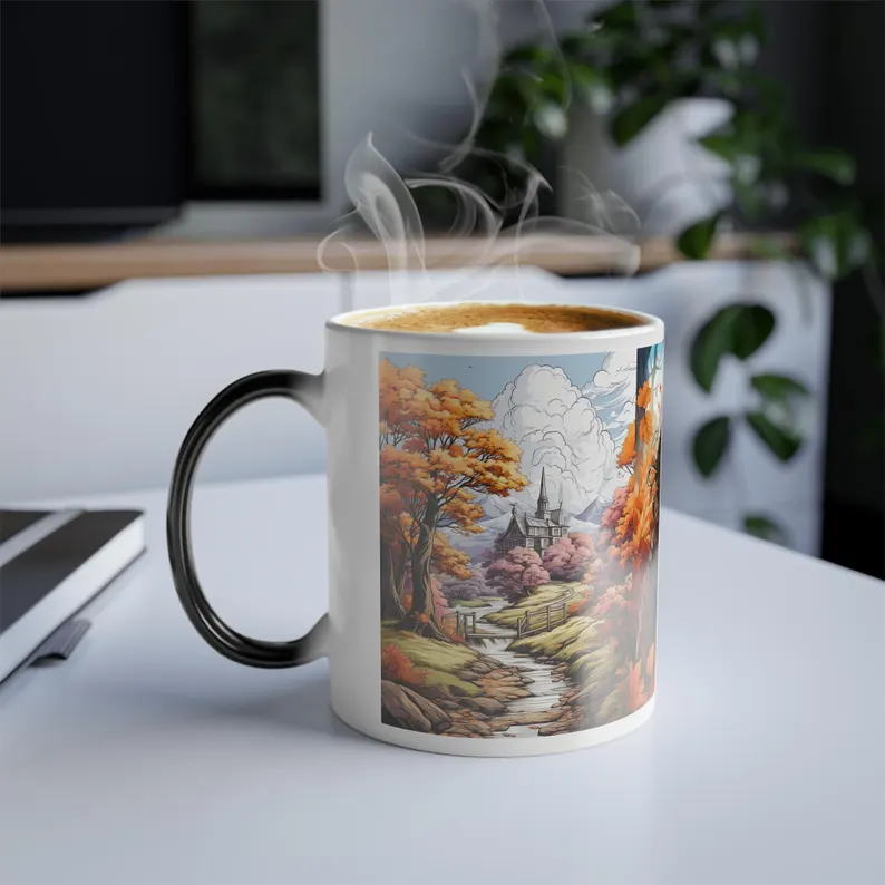 Mug "Couleurs d'automne" à changement de couleur