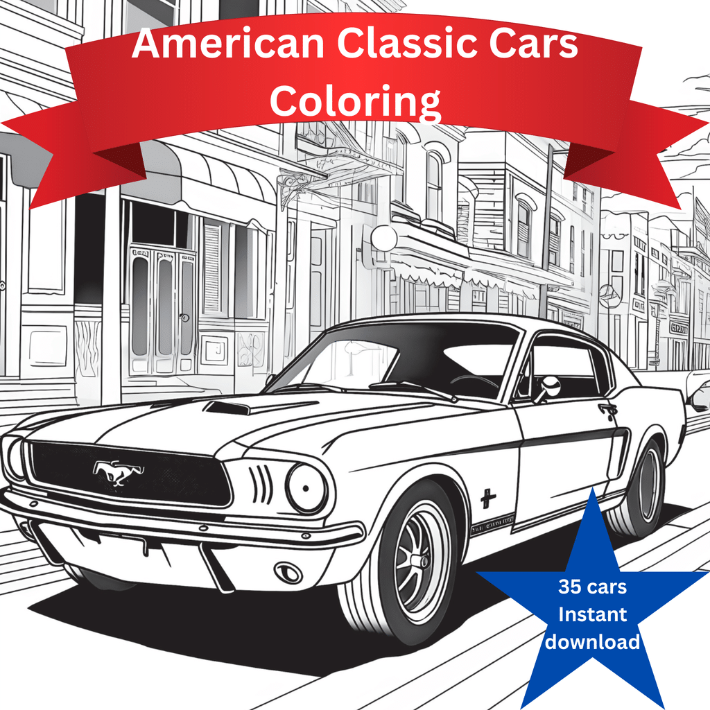 American Classic Cars Colouring - Car Accessories